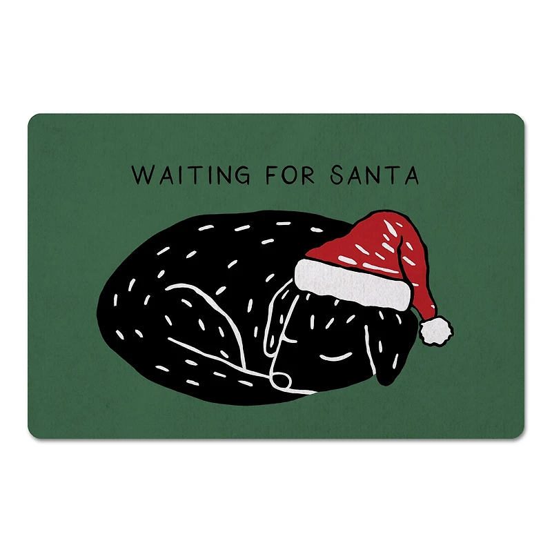 Waiting for Santa 18" x 27" Floor Mat