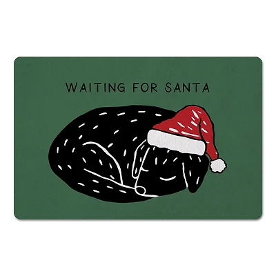 Waiting for Santa 18" x 27" Floor Mat