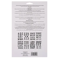 Alphabet Farmers Market Stencils, 7" x 10" by Craft Smart®