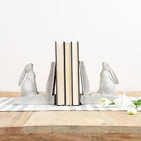 Hello Honey® 6" White Finish Bunny Rabbit Bookends Set
