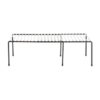 Mind Reader Black Multi-Purpose Expandable Kitchen Counter & Cabinet Shelf Storage