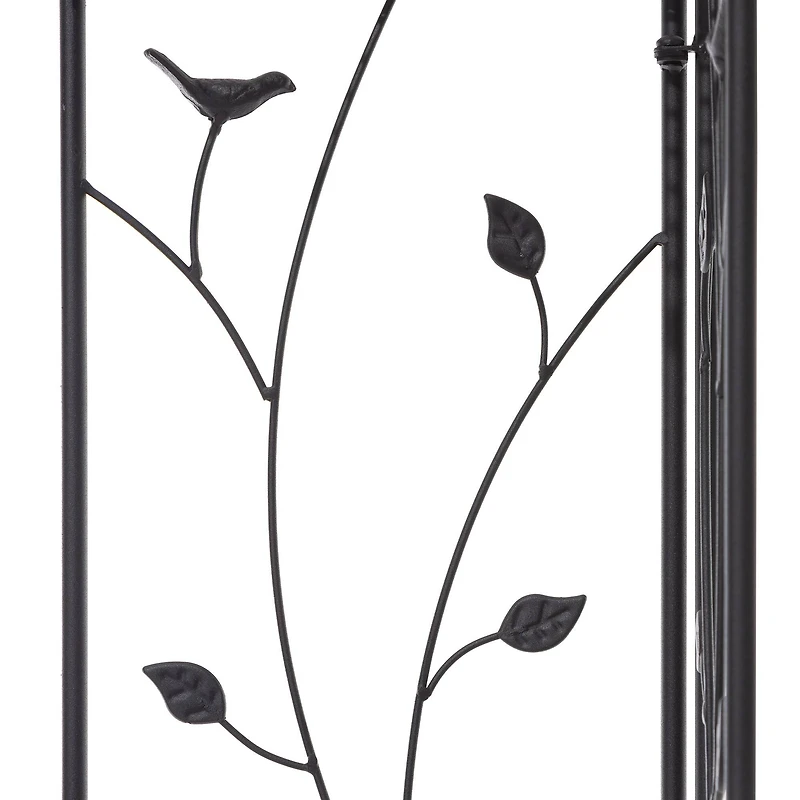 Glitzhome® 3-Tier Black Metal Corner Plant Stand