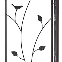 Glitzhome® 3-Tier Black Metal Corner Plant Stand