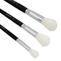 Oval Mop White Taklon 3 Piece Mixed Media Brush Set by Artist's Loft®