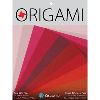 Yasutomo® Pure Reds PURE Color Origami Paper