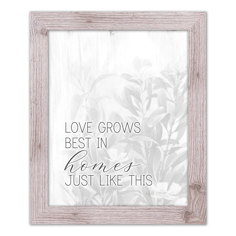 Love Grows 16" x 20" Western White Framed Print