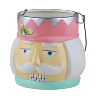 5" Pastel Nutcracker Nostalgic Ceramic Container