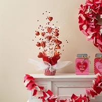 Glitzhome® 21" Lighted Valentine's Heart Table Tree