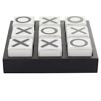 Black Wood Tic-Tac-Toe Game Set