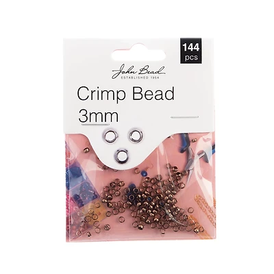 John Bead Must Have Findings 3mm Crimp Beads