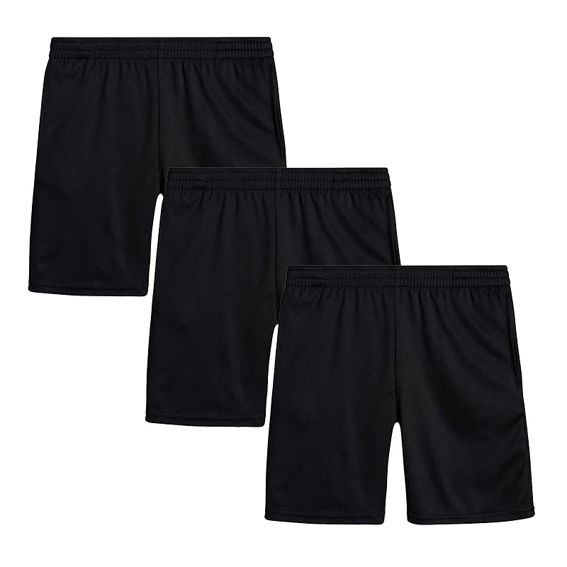 Galaxy by Harvic Boys Active Mesh Basketball Shorts 3 Pack