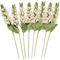 32" White Foxglove Artificial Flower Stem, 8ct.