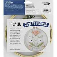 Leisure Arts® 6" Desert Flower Embroidery Kit