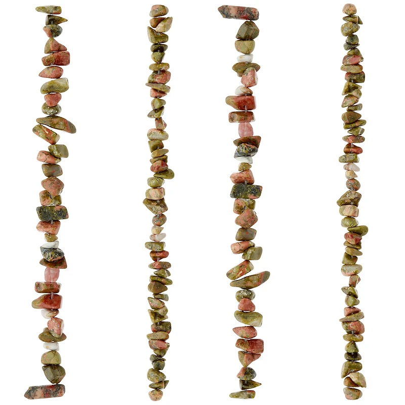 12 Packs: 4 ct. (48 total) Unakite Chip Beads by Bead Landing®
