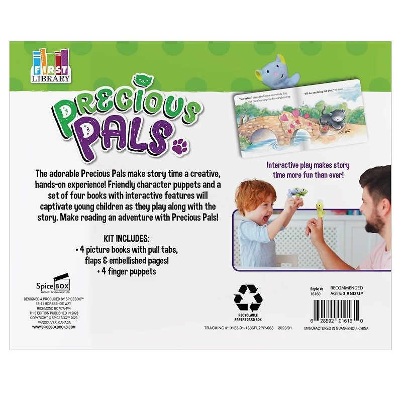 SpiceBox First Library Precious Pals Board Books Set