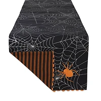 DII® 70" Halloween Happy Haunting Spooky Spider Reversible Table Runner
