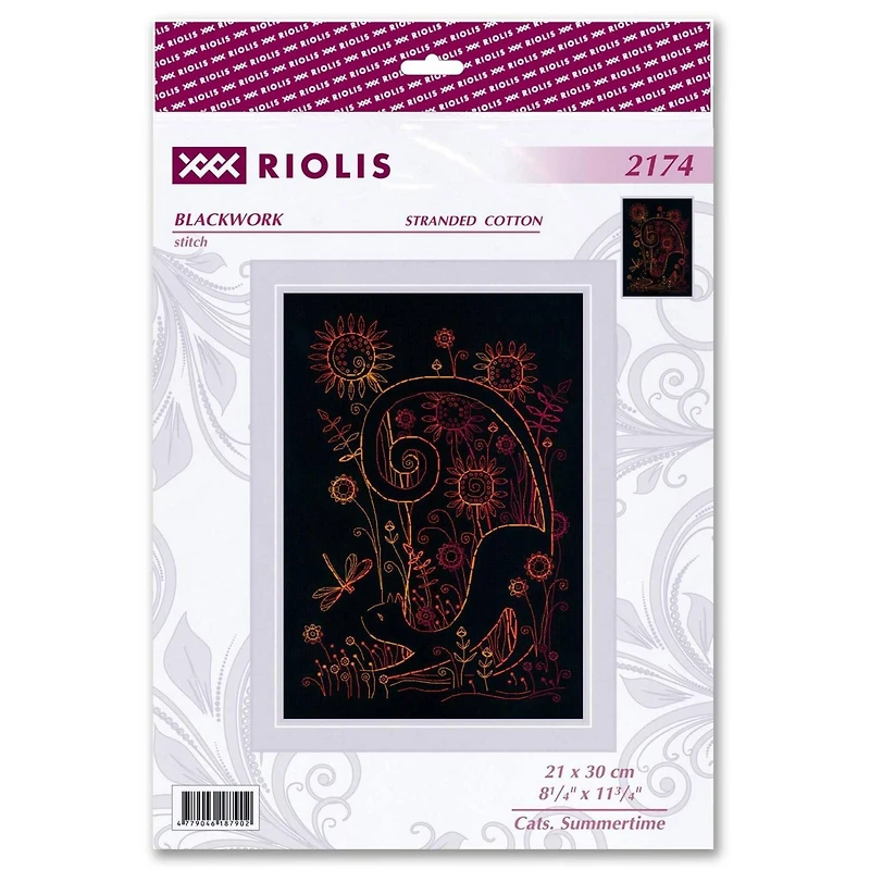 RIOLIS Cats Summertime Counted Cross Stitch Kit