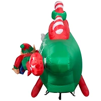 4.5ft. Animated Airblown® Inflatable Christmas Santa in Helicopter