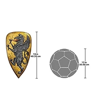 Design Toscano 19" Villani Florence Gothic Griffin Shield Wall Sculpture