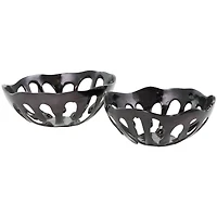 Aluminum Drip Decorative Bowl Set with Open Frame Design