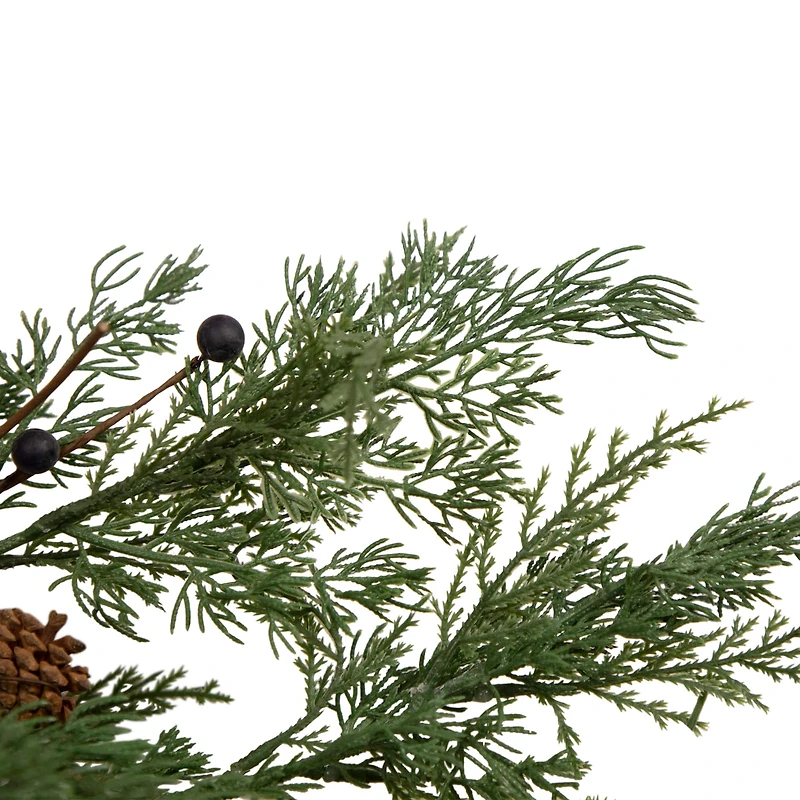 5ft. Pine & Blueberry with Pinecones Christmas Garland
