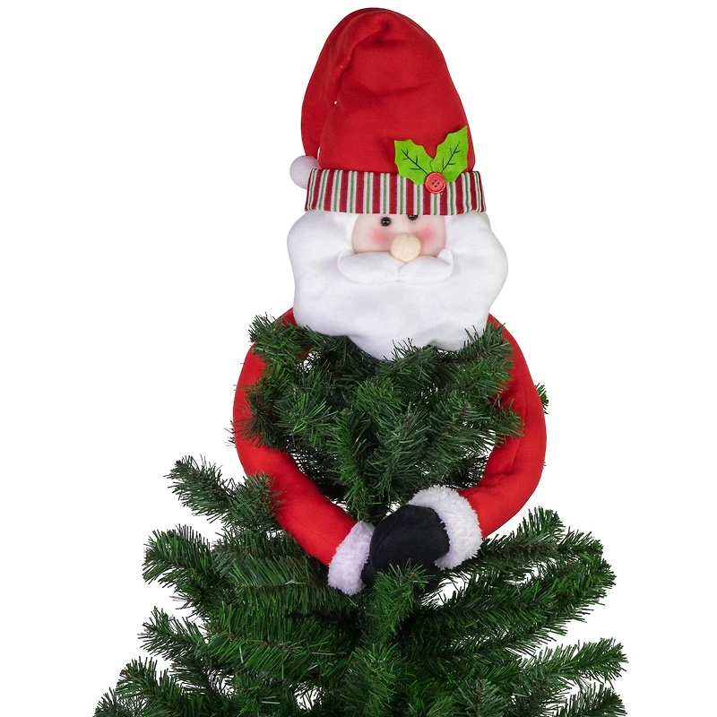 27" Unlit Plush Santa Claus Christmas Tree Topper