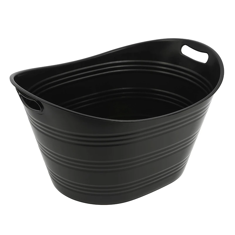21" Black Plastic Ice Tub by Celebrate It™