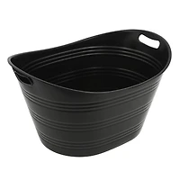 21" Black Plastic Ice Tub by Celebrate It™