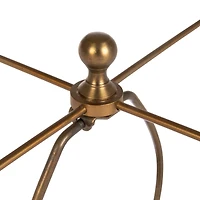 Hello Honey® 2ft. Textured Glass Base Table Lamp with White Cotton Drum Shade