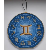 MP Studia Zodiac Signs Gemini Plastic Canvas Counted Cross Stitch Kit