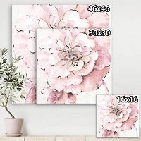 Designart - Indigold Shabby Peonies Pink