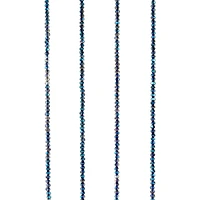 Blue Faceted Glass Rondelle Beads, 2mm by Bead Landing™