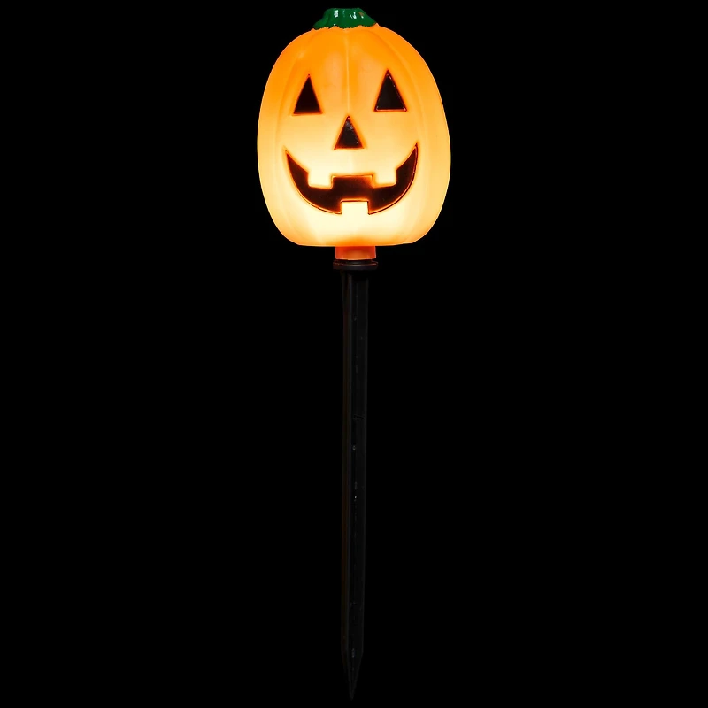 5ct. Jack-O-Lantern Shaped Halloween Pathway Markers