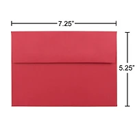 JAM Paper A7 Red Invitation Envelopes