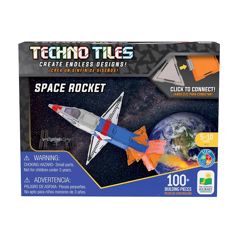 Techno Tiles - Space Rocket: 100+ Pcs