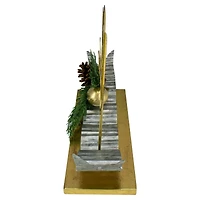 11" Pine & Pinecone NOEL Tabletop Christmas Décor