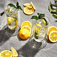 JoyJolt® Cosmo Insulated Double Wall Highball Glasses, 4ct.