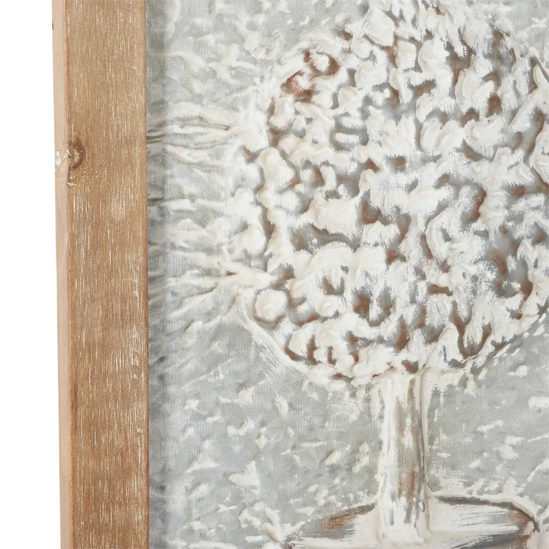 52" Brown Farmhouse Shutter Wall Décor Set