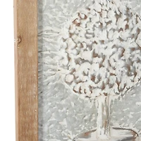 52" Brown Farmhouse Shutter Wall Décor Set