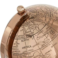 The Novogratz 11" Rose Gold Aluminum Traditional Globe