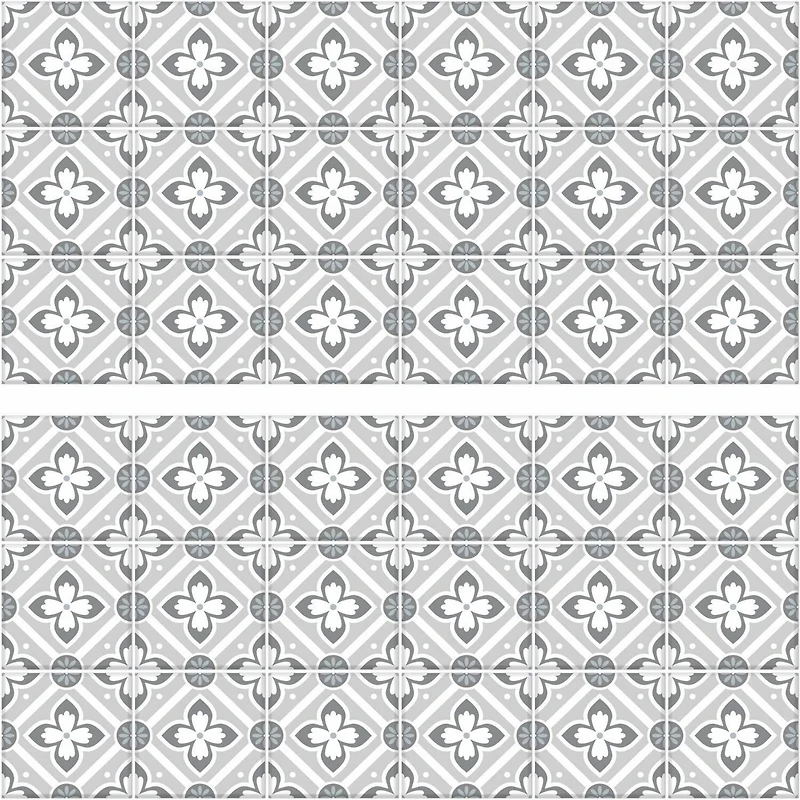 RoomMates Galway Gray Tile Backsplash Peel & Stick Giant Decals