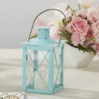 Kate Aspen® Medium Luminous Blue Lantern Tea Light Holder