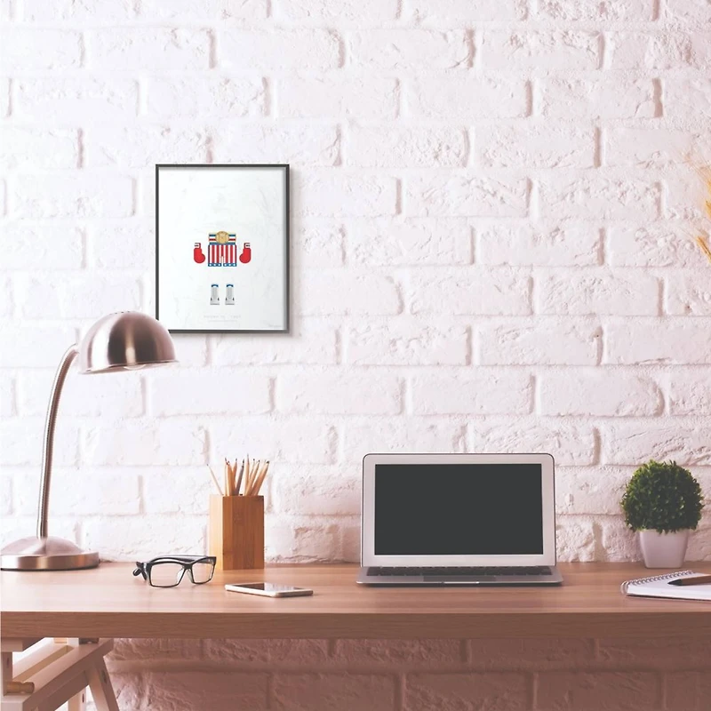 Stupell Industries Rocky Wall Art in Black Frame