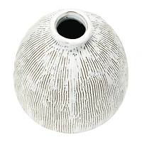 Hello Honey® 8" White Terra Cotta Vase