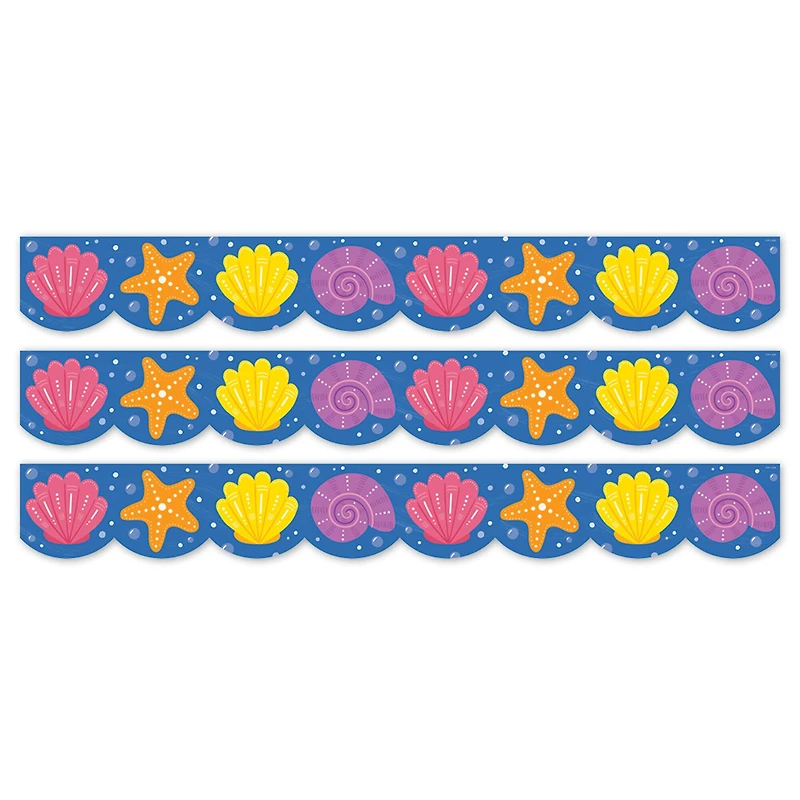 Creative Teaching Press® Sea Friends Seashells EZ Border, 48ft. Per Pack, 3 packs