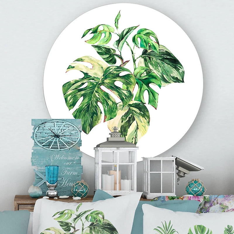 Designart - Tropical Green Leaves In Summer Times I