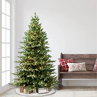 6.5ft. Pre-Lit Balsam Artificial Fir Christmas Tree, Clear Lights