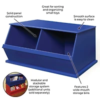 Badger Basket 2 Bin Stackable Storage Cubby