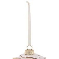 4" Pink & Gold Geometric Glass Ball Ornament