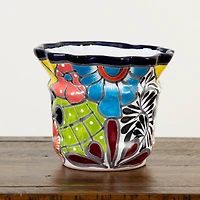 8" Handmade Mexican Talavera Ceramic Planter